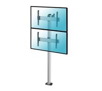 Supporto da pavimento avvitabile Kimex per 2 TV 40"-65" Altezza 240 cm VESA 600x400 Max. 50Kg