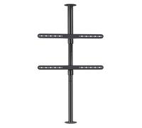 Supporto Da Pavimento Con Telaio Girevole a 360 Gradi per TV LCD, Base per Mobile TV con Display LED Da 37-75 Pollici, 85-109cm per Parete Divisoria