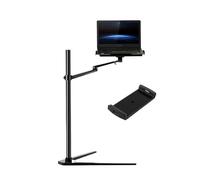 Supporto da pavimento for computer multifunzione UP-8A, adatto a tutti i tavoli for laptop regolabili in altezza da 12-17 pollici(Black)