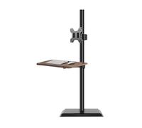 Supporto da pavimento for laptop, ripiano portatile for computer, tavolo da lavoro in acciaio con vassoio for casa, ufficio, esterno, portata 13,5 kg