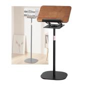 Supporto Da Pavimento For Libri 2 In 1 A Doppio Uso, Supporto Da Scrivania Con Rotazione A 360°, Altezza Regolabile, For Tablet, Libri Di Testo(Black,Adjustable 91-159cm)