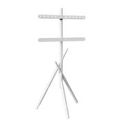 Supporto Da Pavimento For TV, Non C'è Bisogno Di Praticare Fori For Aumentare La Base, Il Display Mobile Può Essere Ruotato A Sinistra E A Destra Staffa(White)