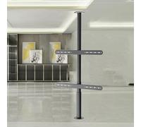 Supporto da pavimento girevole a 360° per TV LCD, parete divisoria regolabile e base per mobile TV, adatto a display LED e Sn da 32-75", design robusto e salvaspazio