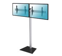 Supporto TV KIMEX Supporto da pavimento avvitabile per 2 TV 50''-55'' - Altezza 175 cm da 50 " a 55 ", portata max 100 kg, VESA max 200x200 min, 600x400 max