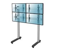 Supporto da pavimento Kimex per 4 schermi TV 45"-55" Altezza 240 cm VESA 600x400 Max. 50kg