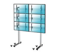Supporto da Pavimento Kimex per 6 Schermi TV 45"-55" VESA 600x400 Max 50Kg