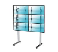 Supporto da pavimento Kimex per 6 TV 45"-55" VESA 600x400 Max. 50Kg