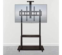 Supporto da pavimento mobile for TV in acciaio inossidabile for 40 a 85 pollici, supporto for bianco fino a 70 kg, altezza regolabile e inclinazione, splendido scenario