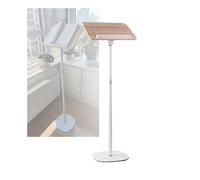 Supporto Da Pavimento, Pannello For Podio Di Lettura, Dimensioni 39x26 Cm, Altezza Regolabile, For Libri Di Testo, Spartiti Musicali(White,Adjustable 50-130cm)
