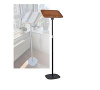 Supporto Da Pavimento, Pannello For Podio Di Lettura, Dimensioni 39x26 Cm, Altezza Regolabile, For Libri Di Testo, Spartiti Musicali(Black,Adjustable 50-130cm)