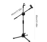 Supporto Da Pavimento Per Microfono - Braccio Retrattile In Altezza Regolabile, Supporto Per Microfono Con Base Per Treppiede Da Studio, Suporto Di Registrazione Per Carichi Pesanti, Supporti Per Mic