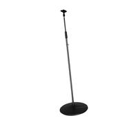 Supporto da pavimento per microfono regolabile in altezza 80-179,8 cm, base rotonda portatile per studio palcoscenico, montaggio universale