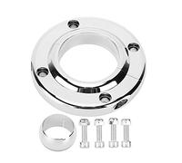 Supporto da pavimento per piantone dello sterzo 2 pezzi, ricambio per motore SBC 350, supporto da pavimento girevole in alluminio lucidato con rotazione di 360°, 4 fori di