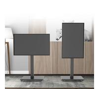 Supporto da Pavimento per TV 1/2 Pezzi - Carrello TV Mobile su Ruote, per TV LED da 32-65 Pollici, Supporto da Pavimento Portatile per TV, Supporto Fisso Orizzontale e Verticale, Fino a 100 kg