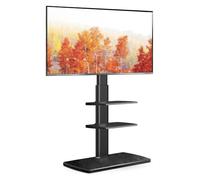 Supporto da Pavimento per TV da 32, 39, 40, 43, 49, 50, 55, 60, 65, 70 Pollici, Supporti TV Alti con Robusta Base in Legno, Supporto angolare Universale