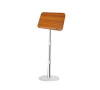 Supporto Da Pavimento, Podio For Lettura, Portata 25 Kg, Dimensioni Pannello 39x26 Cm, Angolazione Regolabile, For Libri Di Testo(Wood color,Adjustable 60-110cm)