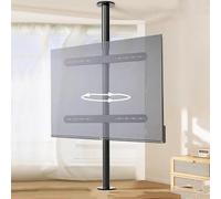 Supporto Da Pavimento Telaio Girevole A 360 Gradi Per TV LCD Parete Divisoria Rack Girevole Base Girevole Per Mobile TV, Supporto Regolabile Per TV A Soffitto(110-135cm)