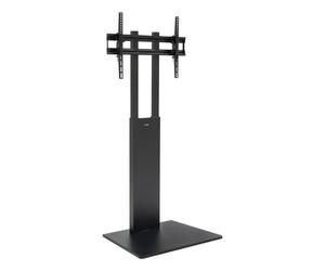 Supporto da pavimento TooQ Mirror per schermi da 32"-85", acciaio nero, altezza regolabile