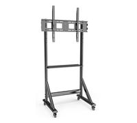 Techly Supporto da Pavimento TV LCD/LED 55-100'' Altezza Regolabile con Mensola