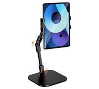 Supporto da scrivania - 12 pollici | lega di carbonio silicone - Supporto pieghevole e telescopico per smartphone e tablet, ideale per ufficio, cucina, , registrazione video, streaming live