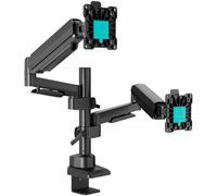 Supporto da scrivania a doppio braccio Onkron G140-B per monitor da 13"- 32" Nero