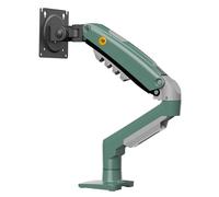 Supporto da scrivania con molla a gas per schermi LCD 17″-30″,verde oliva, VESA 75 mm e 100 mm, rotazione a 360° con peso da 2 a 9 kg
