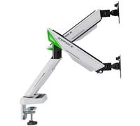Supporto da scrivania da gioco AISENS DT38TSR-345 girevole e inclinabile in alluminio e acciaio fino a 2x38" 16 kg/braccio