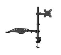 Supporto da scrivania for monitor, completamente regolabile, con vassoio aggiuntivo for computer M074, M076(M074)