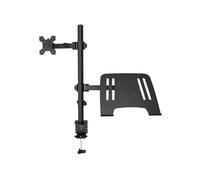 Supporto da scrivania for monitor, completamente regolabile, con vassoio aggiuntivo for computer M074, M076(M076)