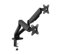 Supporto da scrivania girevole Cabletech per due monitor.