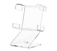 Supporto da scrivania in acrilico compatibile con altoparlanti Jbl Go 5 e Go 4, nero trasparente, per una migliore proiezione del suono e supporto stabile sulla scrivania dell'ufficio (trasparente)
