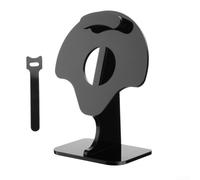 Supporto da scrivania in acrilico per cuffie Shokz Bosso, base antiscivolo con design salvaspazio, espositore moderno nero trasparente per cuffie da gioco, organizer da ufficio (nero)