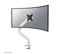 Supporto da scrivania Neomounts DS70S-950WH1 per monitor 17-49'' con molla a gas e Topfix, bianco