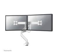 Supporto da scrivania Neomounts DS75-450WH2 doppio monitor 17-32" molla a gas Topfix bianco