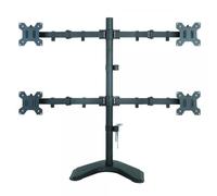 Techly Supporto da Scrivania per 4 Monitor 13-27'' con base