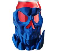 Supporto da scrivania per bevande, stampa creativa 3D, con teschio gotico di Halloween, decorazione per Halloween, organizer antiscivolo per bottiglie, per dormitorio, piscina, spiaggia, campeggio