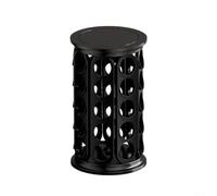 Supporto da scrivania per capsule di caffè, con 40 fori e design girevole, fornisce una conservazione ordinata e una facile selezione delle capsule sul bancone della cucina (nero)