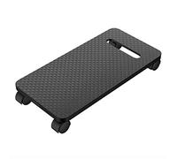 Supporto da scrivania per CPU con blocco del freno, ruote girevoli, antiscivolo, staffa da pavimento per PC, torre, computer mobile (228 x 450 mm)