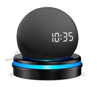 Supporto da scrivania per Dot 4° & 5° Gen, supporto da tavolo per dote 5a generazione, supporto base con guida di luce e gestione dei cavi integrati, dott 4e e 5e Gen Accessori (nero)