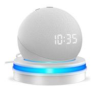Supporto da scrivania per Dot 4° & 5° Gen, supporto da tavolo per dote 5a generazione, supporto base con guida di luce e gestione dei cavi integrati, dott 4e & 5e Gen Accessori (bianco)