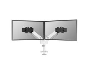 Supporto da scrivania per due monitor Neomounts DS65S-950WH2 24-34 pollici, molla a gas, multi regolabile, bianco
