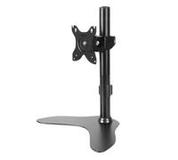 Supporto da scrivania per monitor da 14-27 pollici, base larga, stabile, altezza regolabile, monta lo schermo con staffa di stoccaggio
