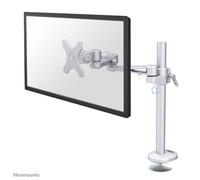 Supporto da scrivania per monitor Neomounts FPMA-D935G, regolazione manuale altezza, argento, VESA 75x75/100x100, 10-30 pollici, 10 kg