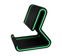 Supporto da scrivania per smartphone con bordo frontale rialzato, supporto integrato stampato in 3D per videochiamate e visualizzazione quotidiana dello schermo