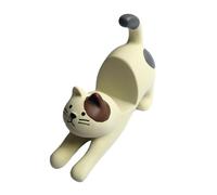 Supporto da scrivania per telefono a forma di gatto, supporto per smartphone a forma di gatto, simpatico supporto per telefono a forma di gatto, in resina, per gli amanti dei gatti, decorazione da