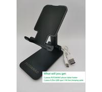Supporto da scrivania per telefono con altezza e angolazione regolabili, supporto pieghevole e portatile per videochiamate e navigazione web a mani
