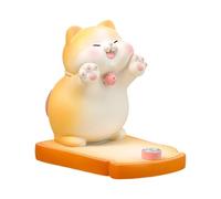 Supporto da scrivania per telefono, per tablet, statuetta di gatto, elegante supporto per smartphone, supporto decorativo compatto per telefono per casa, soggiorno, camera da letto, studio