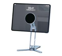Supporto da scrivania per telefono, rotazione a 360 gradi, pieghevole, accessorio interno portatile per auto, per viaggi, lavoro, auto, pendolari, campeggio, viaggi su strada, studio, scattare foto a