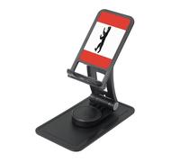 Supporto da scrivania regolabile per iPhone e tutti i telefoni, con bandiera di Berlino, rotazione a 360°, pieghevole integrato, base quadrata