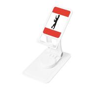 Supporto da scrivania regolabile per iPhone e tutti i telefoni, con bandiera di Berlino, rotazione a 360°, pieghevole integrato, base quadrata